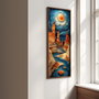 Wallity Pintura Decorativa en MDF con Marco 40 x 120 cm Multicolor